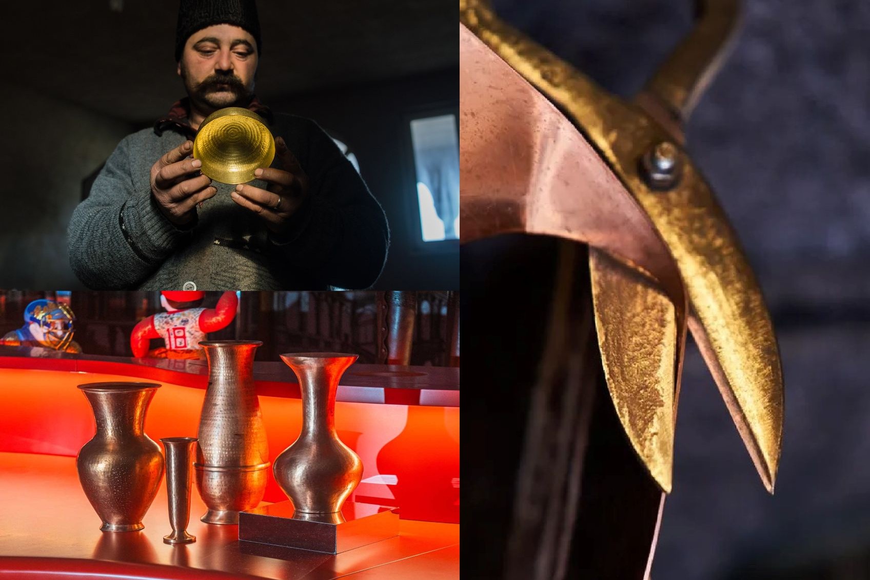 Victor Clopotar, master coppersmith